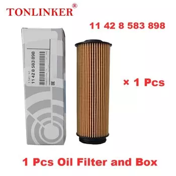 Масляный фильтр TONLINKER 11428583898 для Bmw X3 G01 xDrive 30d M40d M40i 2017 2018 2019 2020 2021 2022-Now модель автомобильные аксессуары