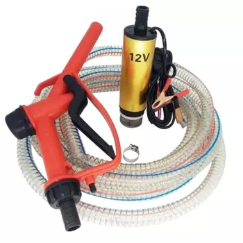 Масляный насос DC 12 В, Электрический масляный насос, заправочная насадка, набор, Электрический погружной масляный насос с трубкой 5 м и 5 м