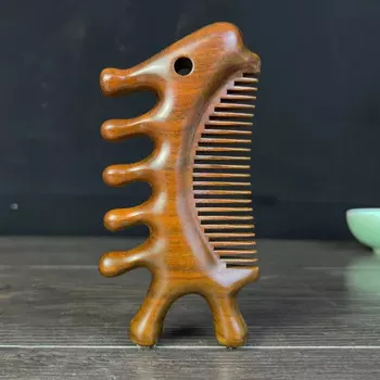 Массажная расческа из сандалового дерева для циркуляции крови, 1 шт.