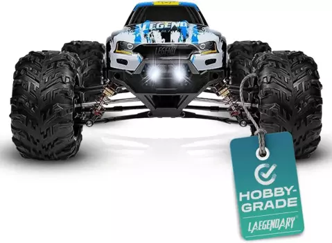 Масштаб 1:10 4x4 внедорожный Радиоуправляемый грузовик-хобби щеточный двигатель Радиоуправляемый автомобиль с 2 батареями, водонепроницаемый Быстрый пульт дистанционного управления автомобиль для Adu