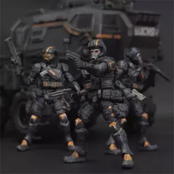 Масштаб 1:18, мерцание солдатика, модель боевой команды A100 A101 A102, модель танка 3,75 дюйма, движущаяся фигурка, классические декоративные сувениры для коллекции