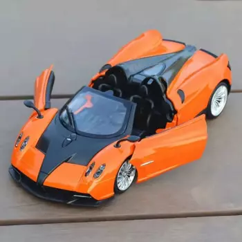 Масштаб 1/24, Pagani Huayra родстер, модель автомобиля, стандартная модель автомобиля, гоночный металлический орнамент, коллекционные подарки для детей, мальчиков