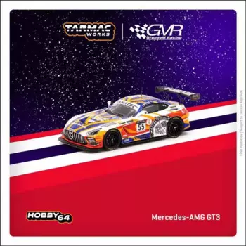 Масштабная модель 1:64 Mercedes-Benz AMG GT3 24 часа спа № 55 спортивный автомобиль литой под давлением коллекционные модели подарки для детей.