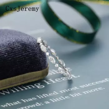 Массивное кольцо с муассанитом, белое золото 14 к 585 пробы