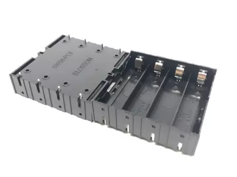 MasterFire 500 шт./лот 4x18650 пластиковый ящик для хранения батарей, 4 слота, сделай сам, зажим для батарей, держатель, контейнер с проводным выводом