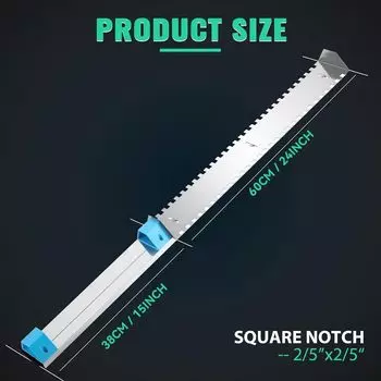 Мастерок для плитки Prossional 2/5x2/5 дюйма 24 дюйма