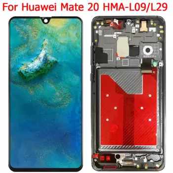 Mate 20 ЖК-дисплей для Huawei Mate 20 дисплей с рамкой 6,53 дюйма HAM-L09 LCD сенсорный экран дисплей дигитайзер панель детали