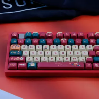 Материал PBT, красочный кролик и медведь, сублимационная краска, набор клавишных колпачков с профилем FOA для переключателей MX, игровая механическая клавиатура