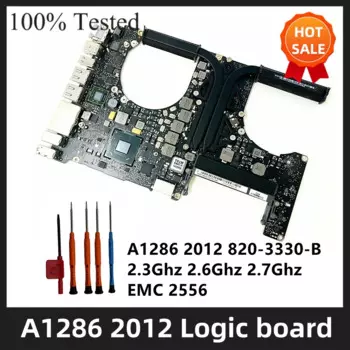 Материнская плата 820-3330-B A1286 для MacBook Pro A1286 MID 2012 EMC 2556 MD103 MD104