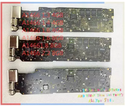 Материнская плата A1466 2013, 820-3437-A для MacBook Air 13 дюймов, материнская плата A1466 2015, 820-00165-a1. 3G 1,4G/1,6G, 4 Гб, 1,7G