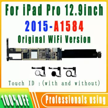 Материнская плата A1584 для IPad Pro, 100% дюйма, 32 ГБ, 12,9 ГБ, 128 ГБ