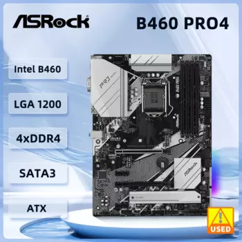 Материнская плата Asrock B460 B460 PRO4, материнская плата LGA 1200 i3-10105 10600 10900F 10400F 10100 10105, процессор ATX NVMe SSD M.2 DDR4 128 ГБ