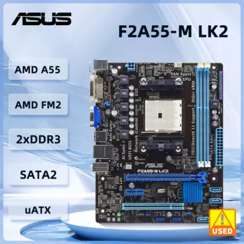 Материнская плата ASUS F2A55-M LK2 с поддержкой процессора AMD A10-6700 A10-5800B A4-6300 A6-5400K AMD A55 Socket FM2 2DDR3 32 ГБ Micro ATX