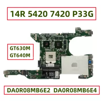 Материнская плата DA0R08MB6E2 DA0R08MB6E4 для ноутбука Dell Inspiron 14R 5420 7420 P33G с графическим процессором GT630M GT640M CN-03C38H 0HMGWR DDR3