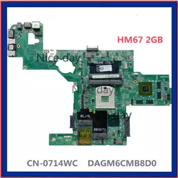 Материнская плата для DELL XPS L502X CN-0714WC 0714WC 714WC GT540 2 Гб DAGM6CMB8D0 HM67