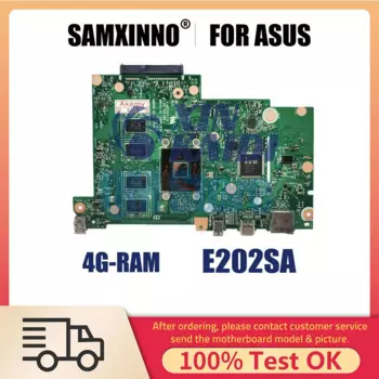 Материнская плата для ноутбука ASUS EeeBook E202SA E202 E202S, материнская плата для ноутбука с системой N3050, 4 ГБ ОЗУ, 100% протестировано, ОК