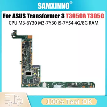 Материнская плата для ноутбука ASUS Transformer T305C T305CA, материнская плата компьютера M3-6Y30 M3-7Y30 I5-7Y54 4G 8G-RAM, 100% рабочий тест