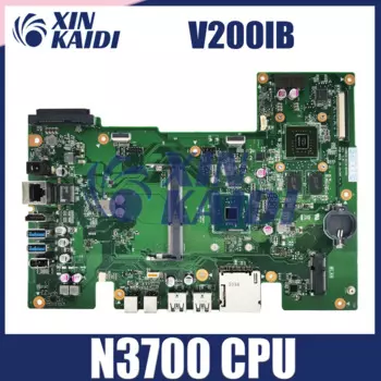 Материнская плата для ноутбука ASUS V200I V200IB, универсальная материнская плата для настольного ноутбука N3700, системная плата процессора DIS, 100% тест в порядке