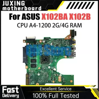 Материнская плата для ноутбука ASUS X102BA X102BA X102B, материнская плата для ноутбука с процессором A4-1200, 2 ГБ оперативной памяти, 100% тестовая работа