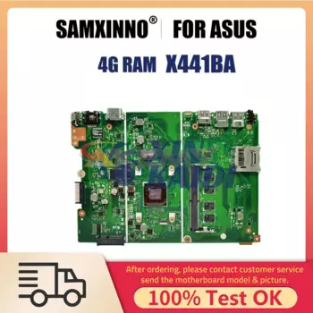 Материнская плата для ноутбука ASUS X441BA X441B A441B K441B F441B, материнская плата для ноутбука, процессор A4-9125 A6-9225 A9-9425, 4G RAM, системная плата