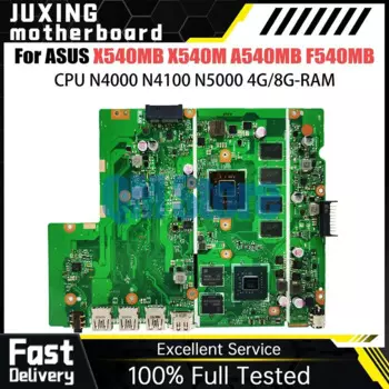 Материнская плата для ноутбука ASUS X540M X540MB A540MB F540MB, материнская плата для ноутбука с процессором N4000 N4100 N5000 4G 8G-RAM, 100% тест в порядке