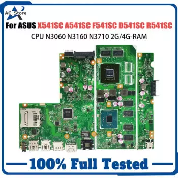 Материнская плата для ноутбука ASUS X541S A541SC X541SC F541SC D541SC R541SC, материнская плата N3060 N3160 N3710, процессор 2G 4G-RAM GT810M