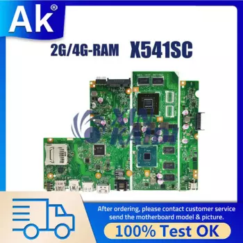 Материнская плата для ноутбука ASUS X541S A541SC X541SC F541SC D541SC R541SC, материнская плата N3060 N3160 N3710 CPU 2G 4G-RAM GT810M