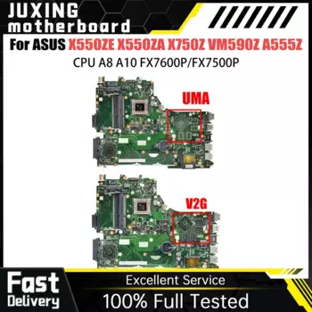 Материнская плата для ноутбука ASUS X550ZA X550ZE X550Z X750Z K550Z VM590Z A555Z X750DP материнская плата A8 A10LVDS EDP