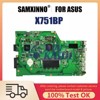 Материнская плата для ноутбука ASUS X751B X751BP F751BP A751BP K751BP, материнская плата для ноутбука E2 A6 A9, процессор 4G 8G-RAM V2G