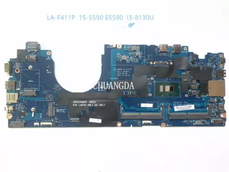Материнская плата для ноутбука DDM80 LA-F411P для Latitude 15-5590 E5590 I3-8130U YTW90 79TG6, материнская плата 100%