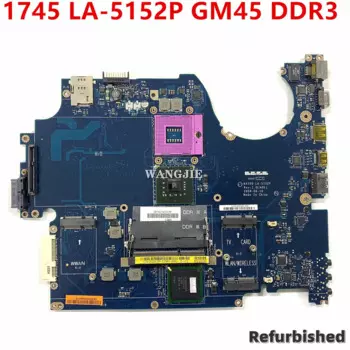 Материнская плата для ноутбука Dell inspiron 1745 LA-5152P 0G913P G913P GM45 DDR3 Материнская плата 100% рабочий
