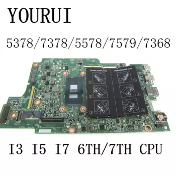 Материнская плата для ноутбука Dell inspiron 7368 5568 7569 3379 7378 5378 5578 с процессором I3 I5 I7 6-го/7-го поколения 15264-1