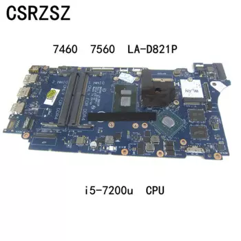 Материнская плата для ноутбука Dell inspiron 7460 7560 с процессором i5-7200u