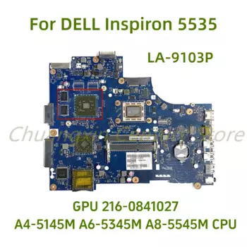 Материнская плата для ноутбука Dell INSPIRON M531R 5535, VAW03 LA-9103P с процессором A4 A6 A8, оригинальная материнская плата 100%, протестирована, полностью работает