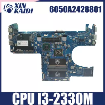 Материнская плата для ноутбука DELL Latitude E6220, материнская плата с процессором I3-2330M CN-008XWC 008XWC 6050A 2428801 SR04L