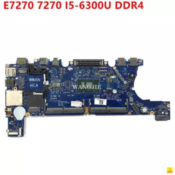 Материнская плата для ноутбука DELL Latitude E7270 7270 с процессором I5-6300U CN-0H7Y7K 0H7Y7K LA-C451P, 100% рабочая