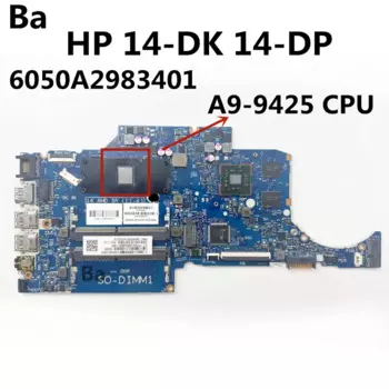 Материнская плата для ноутбука HP 14-CM 14T-CM 245 G7 с процессором A9-9425 DDR4 6050A 2983401