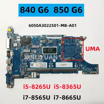 Материнская плата для ноутбука HP EliteBook 840 G6 850 G6 6050A3022501-MB-A01 i5 i7-8-й процессор
