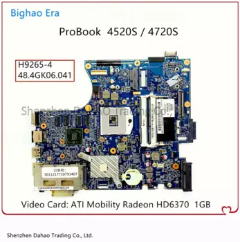 Материнская плата для ноутбука HP ProBook 4520S 4720S с HD4500 H6370M GPU 48,4gk06. 011 H9265-4 SPS:633551-001 633552-001 598670-001
