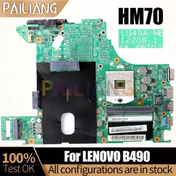 Материнская плата для ноутбука LENOVO B490 12208-1 HM70 11S90000973ZZ 90001824 11S90000973, материнская плата для ноутбука, полностью протестированная
