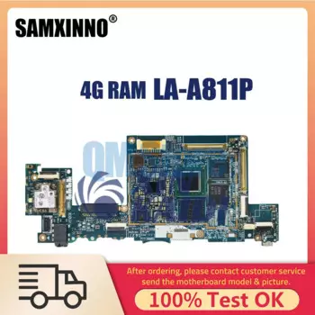Материнская плата для ноутбука Lenovo ThinkPad 10 LA-A811P, материнская плата для ноутбука ZIJI2 с процессором Z3795U 4GB-RAM 64G-SSD, полностью протестирована