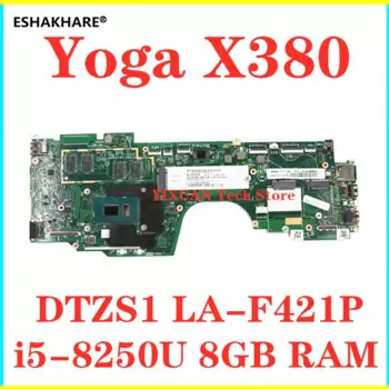 Материнская плата для ноутбука Lenovo Thinkpad Yoga X380 02DA004 с i5 i7 8th CPU 8 Гб RAM DDR3 DTZS1 LA-F421P X380, материнская плата для йоги