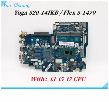 Материнская плата для ноутбука Lenovo Yoga 520-14IKB Flex 5-1470 с процессором i3 i5 i7 UMA DDR4 100%