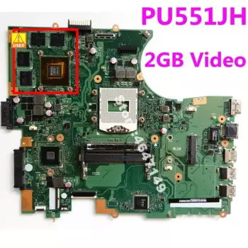 Материнская плата для ноутбука PU551JH MB._ 0 M/AS V2G N15P-Q1-A2 90NB07E0-R00010 REV 2,1 Для Asus PU551JH PU551J PU551, б/у