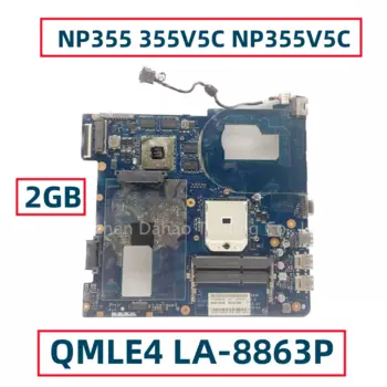 Материнская плата для ноутбука SAMSUNG NP355 355V5C NP355V5C с HD7600M HD7670M 2 Гб GPU QMLE4