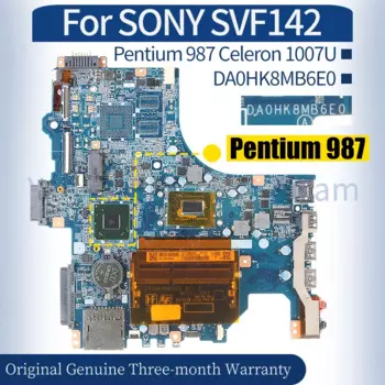 Материнская плата для ноутбука SONY SVF142, материнская плата DA0HK8MB6E0 A1951368A A1944998A A1951366A Pentium 987 Celeron 1007U
