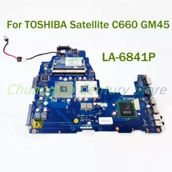 Материнская плата для ноутбука TOSHIBA Satellite C660 GM45 LA-6841P 100% протестирована полностью