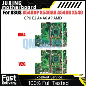 Материнская плата для ноутбука X540 X540BP X540BA A540B с процессором E2 A4 A6 A9 100% ТЕСТ ОК