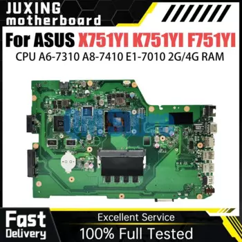 Материнская плата для ноутбука X751YI, телефон X751Y, модель A751YI K751YI F751YI со стандартом USB, память 2 Гб
