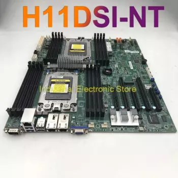 Материнская плата для сервера с двумя разъемами для Supermicro EPYC PCI-E 3,0 DDR4, поддержка EPYC7001/7002 E-ATX